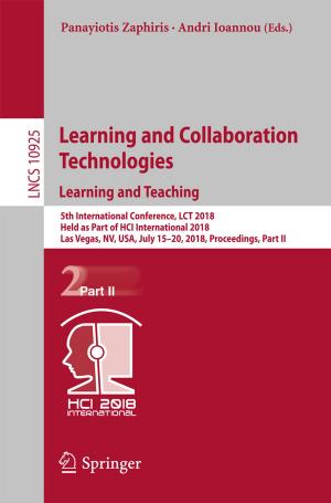 Cover of the book Learning and Collaboration Technologies. Learning and Teaching by Jonas Francisco Y. Santiago