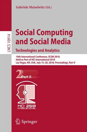 Cover of the book Social Computing and Social Media. Technologies and Analytics by 
