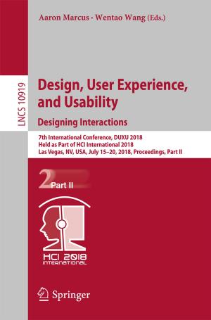 Cover of Design, User Experience, and Usability: Designing Interactions