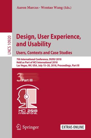 Cover of the book Design, User Experience, and Usability: Users, Contexts and Case Studies by Andrej Kitanovski, Jaka Tušek, Urban Tomc, Uroš Plaznik, Alojz Poredoš, Marko Ožbolt