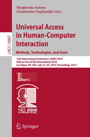 Cover of the book Universal Access in Human-Computer Interaction. Methods, Technologies, and Users by Andrea C. Hatcher