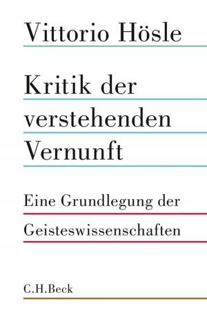 Cover of the book Kritik der verstehenden Vernunft by Katja Niedermeier