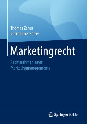 Book cover of Marketingrecht