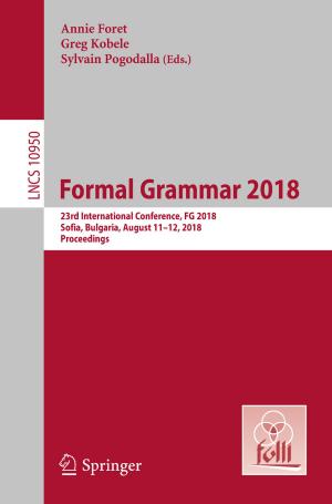 Cover of the book Formal Grammar 2018 by J. Buck, C.L. Zollikofer, J. Pirschel, D. Poos, P. Capesius