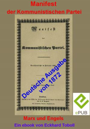 Cover of the book "Manifest der Kommunistischen Partei" (deutsche Ausgabe 1872) by Dr. Michael Roscher