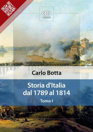 Book cover of Storia d'Italia dal 1789 al 1814. Tomo I