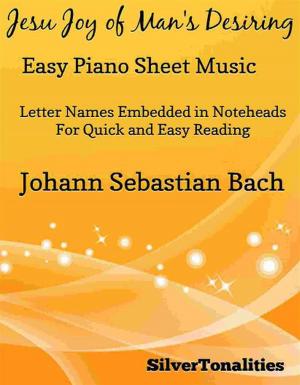 Cover of the book Jesu Joy of Man's Desiring Easy Piano Sheet Music by Traditional Celtic, SilverTonalities