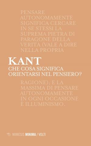 Cover of the book Che cosa significa orientarsi nel pensiero? by Alessandro dal Lago, Massimo Filippi, Antonio Volpe