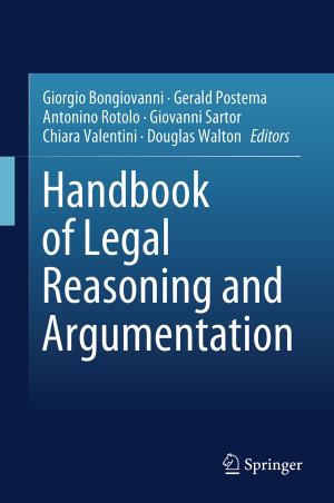 Cover of the book Handbook of Legal Reasoning and Argumentation by E.J. Simmonds, D.N. MacLennan