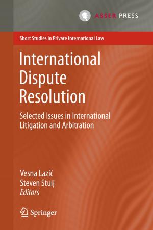 Cover of the book International Dispute Resolution by 