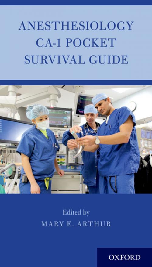 Cover of the book Anesthesiology CA-1 Pocket Survival Guide by , Oxford University Press