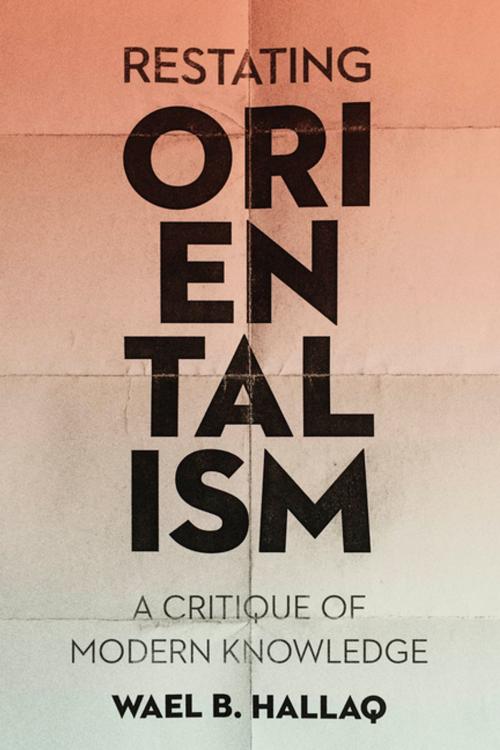 Cover of the book Restating Orientalism by Wael Hallaq, Columbia University Press