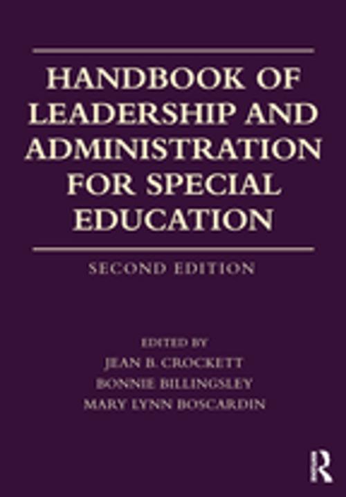 Cover of the book Handbook of Leadership and Administration for Special Education by , Taylor and Francis