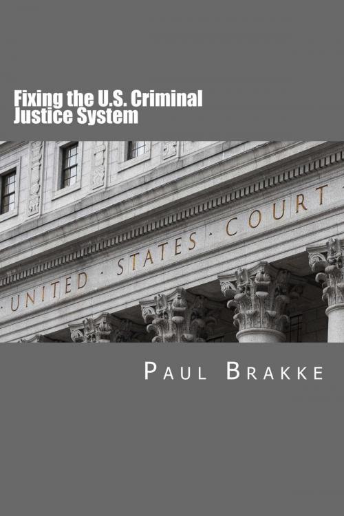 Cover of the book Fixing the U.S. Criminal Justice System by Paul Brakke, American Leadership Books
