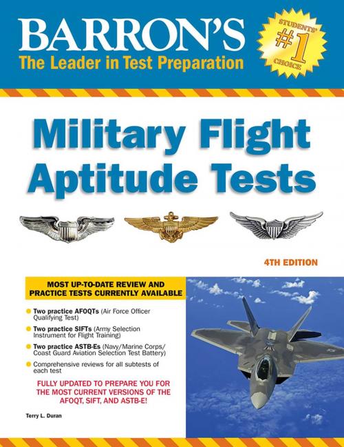 Cover of the book Barron's Military Flight Aptitude Tests by Terry L. Duran, Barrons Educational Series