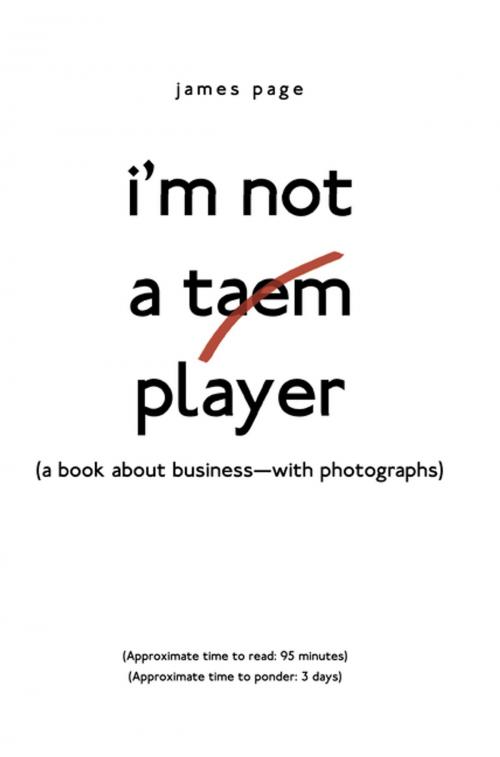 Cover of the book I’M Not a Taem Player by James Page, Archway Publishing