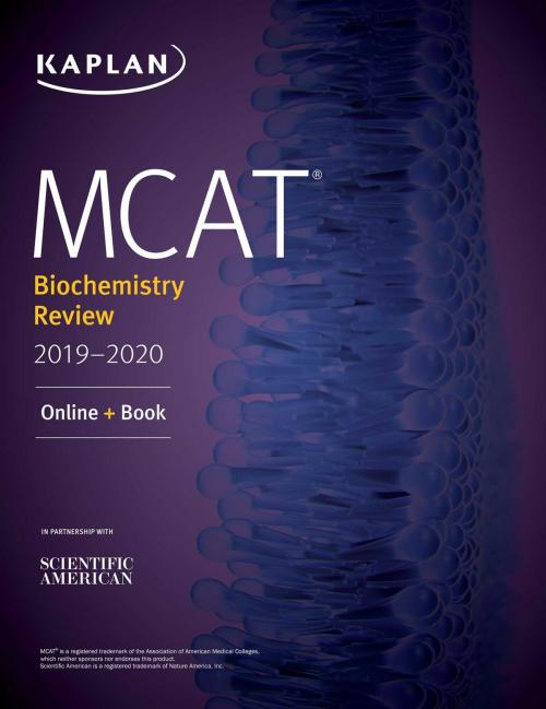 Cover of the book MCAT Biochemistry Review 2019-2020 by Kaplan Test Prep, Kaplan Publishing