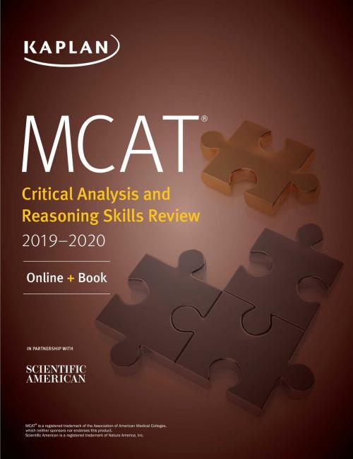 Cover of the book MCAT Critical Analysis and Reasoning Skills Review 2019-2020 by Kaplan Test Prep, Kaplan Publishing