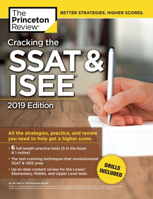 Cover of the book Cracking the SSAT & ISEE, 2019 Edition by The Princeton Review, Random House Children's Books