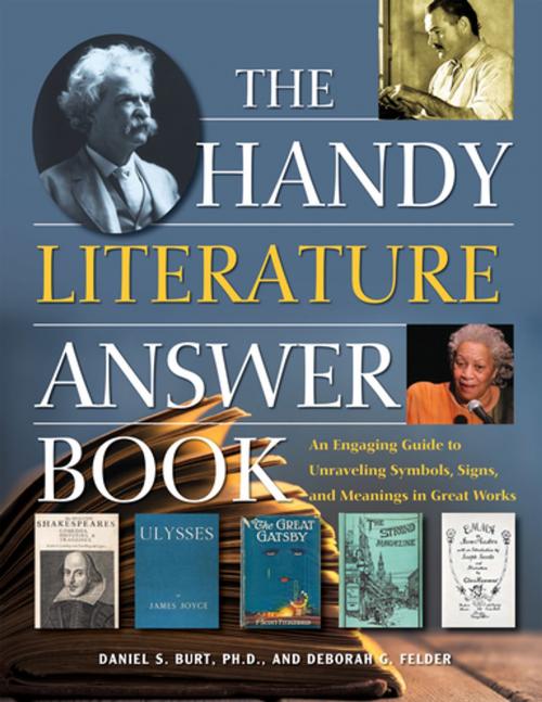 Cover of the book The Handy Literature Answer Book by Dr. Daniel S. Burt Ph.D., Deborah G. Felder, Visible Ink Press