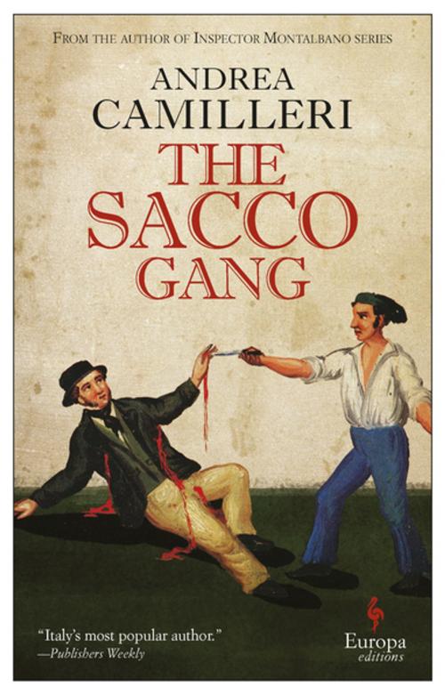 Cover of the book The Sacco Gang by Camilleri, Europa Editions