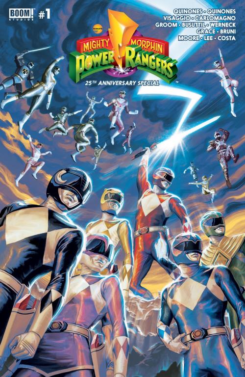 Cover of the book Mighty Morphin Power Rangers Anniversary Special #1 by Claudio Sanchez, Matt Herms, Triona Farrell, BOOM! Studios