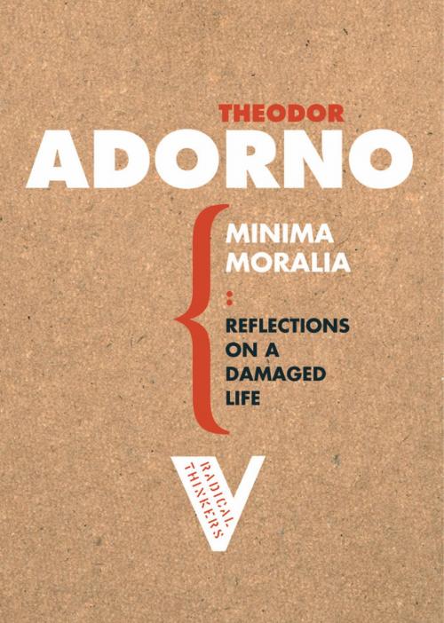 Cover of the book Minima Moralia by Theodor Adorno, Verso Books
