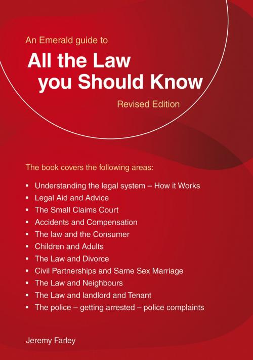 Cover of the book All The Law You Should Know by Jeremy Farley, Straightforward Publishing