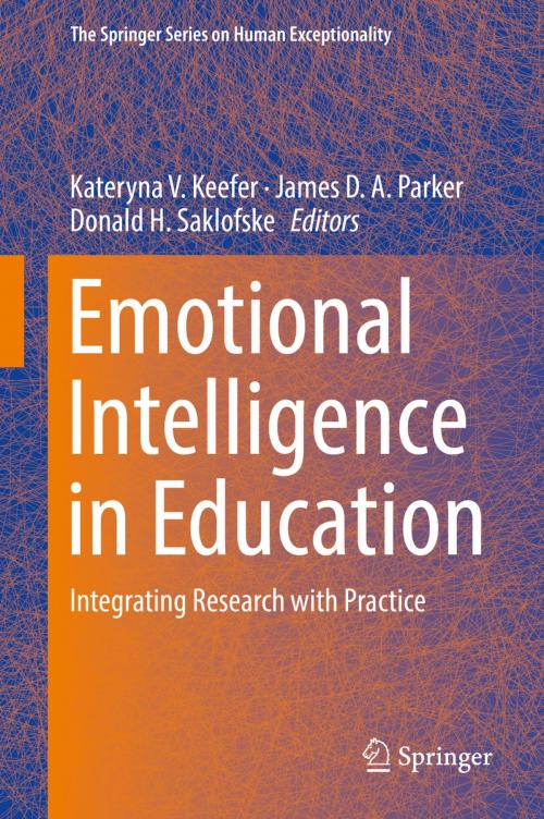Cover of the book Emotional Intelligence in Education by , Springer International Publishing