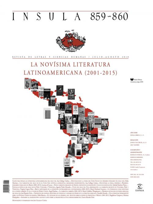 Cover of the book La novísima literatura latinoamericana (2001-2015) (Ínsula n° 859-860 julio-ago) by AA. VV., Grupo Planeta