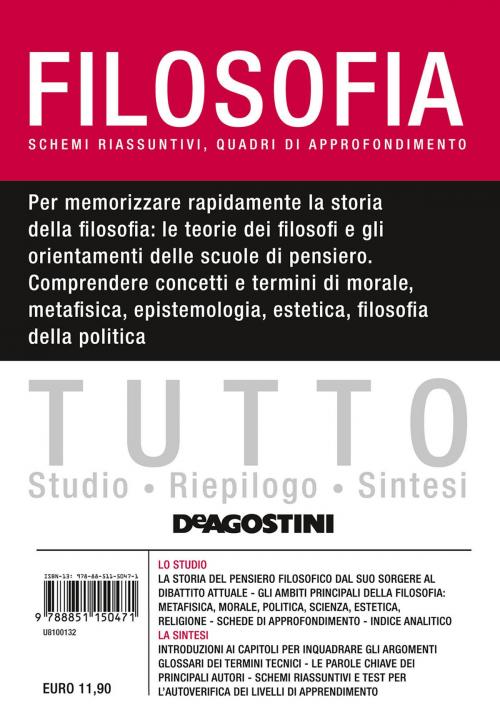 Cover of the book TUTTO - Filosofia by Aa. Vv., De Agostini