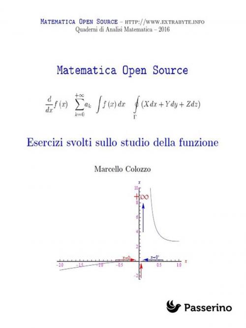 Cover of the book Esercizi svolti sullo studio della funzione by Marcello Colozzo, Passerino