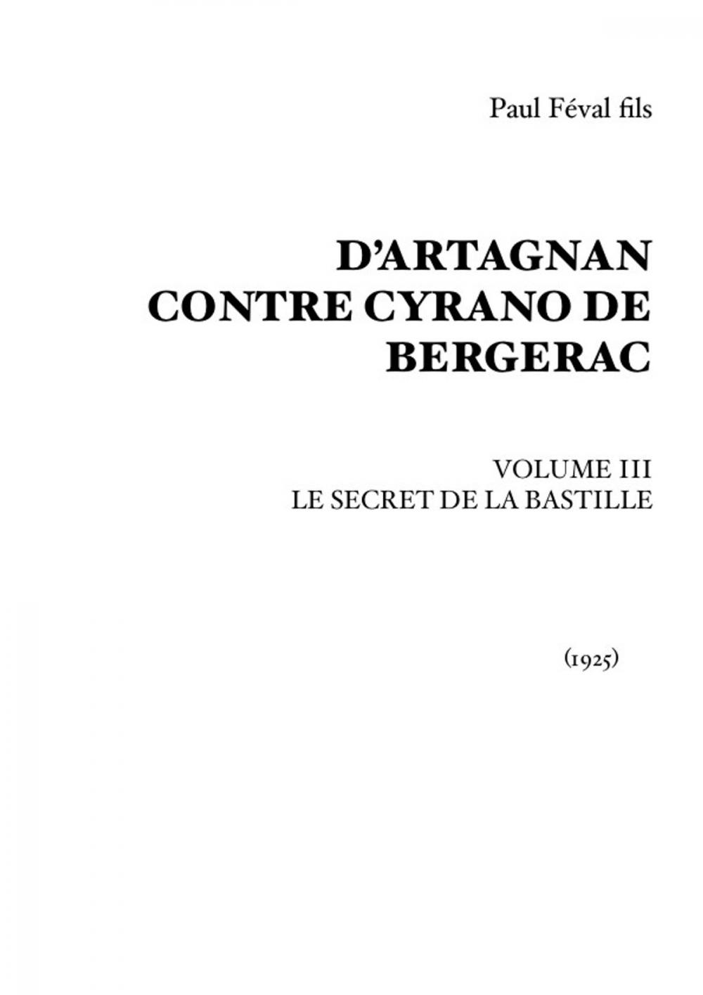 Big bigCover of D'Artagnan contre Cyrano de Bergerac