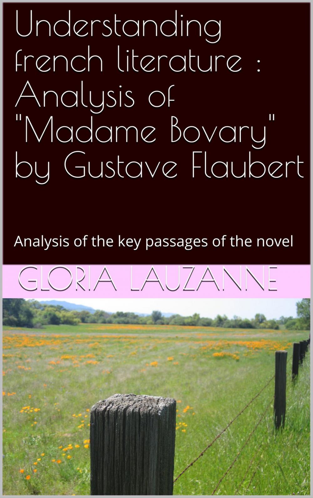 Big bigCover of Understanding french literature : "Madame Bovary" by Gustave Flaubert