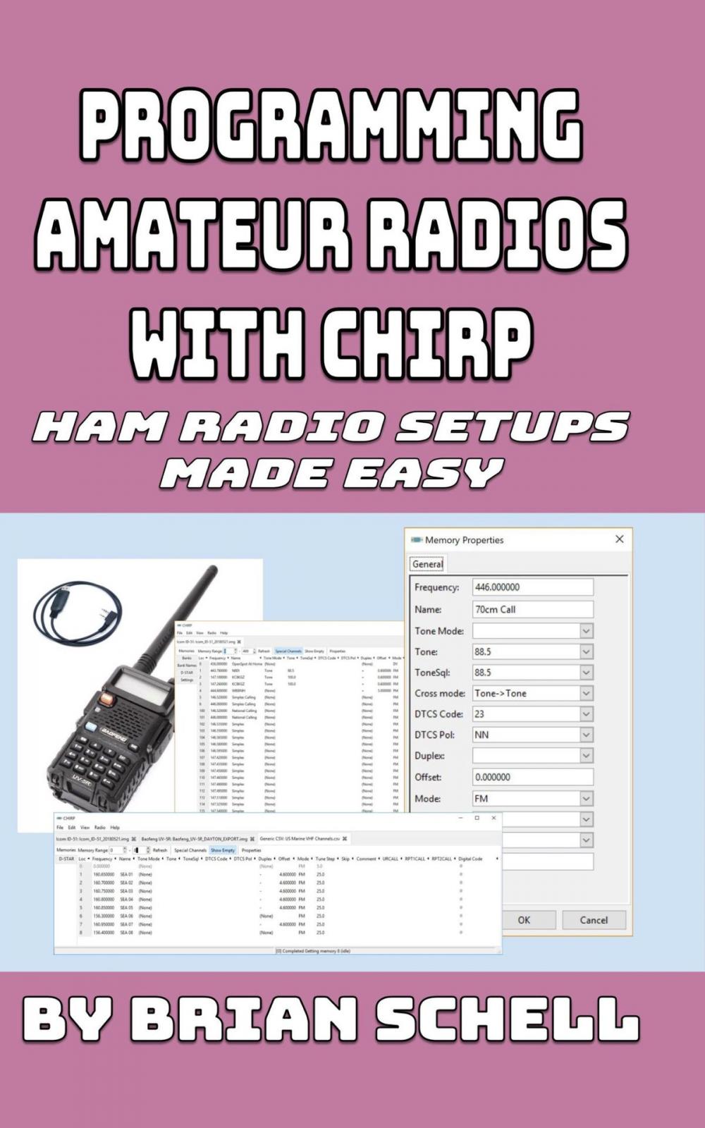 Big bigCover of Programming Amateur Radios with CHIRP: Ham Radio Setups Made Easy