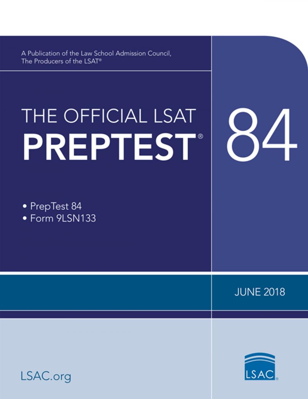Big bigCover of The Official LSAT PrepTest 84