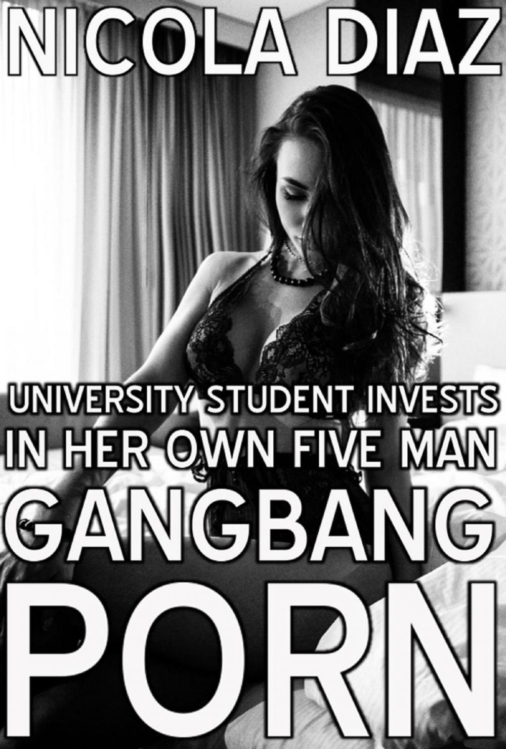 Big bigCover of University Student Invests In Her Own Five Man Gangbang Porn