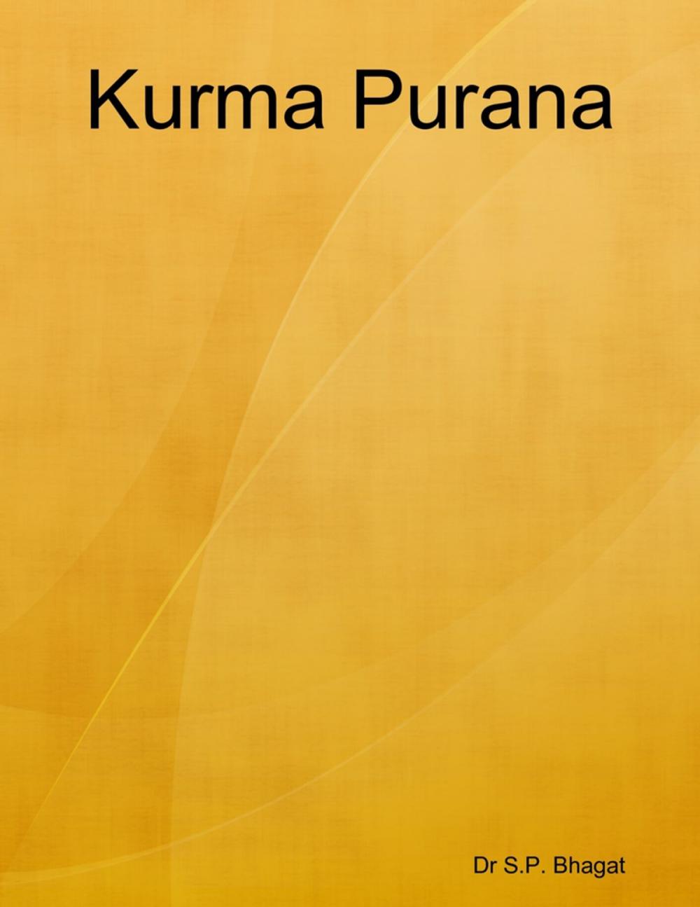 Big bigCover of Kurma Purana