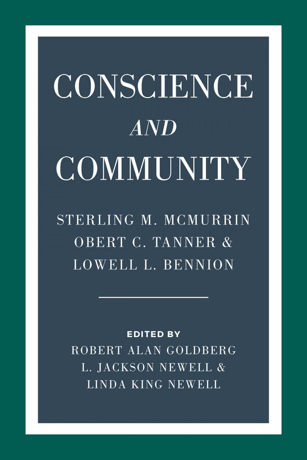 Big bigCover of Conscience and Community