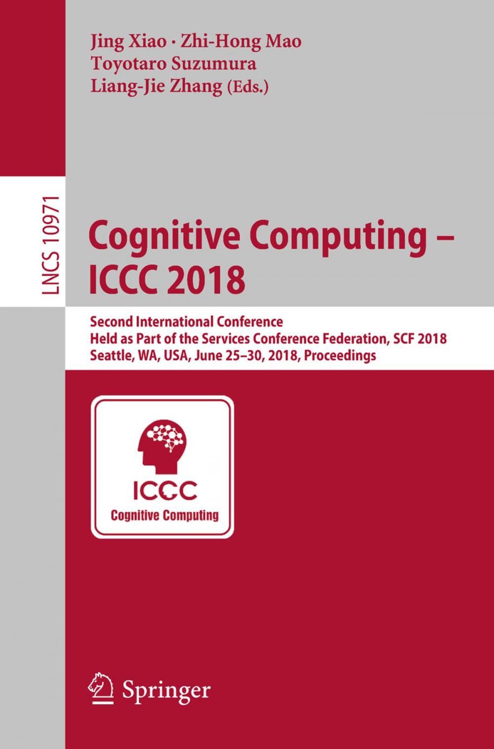 Big bigCover of Cognitive Computing – ICCC 2018