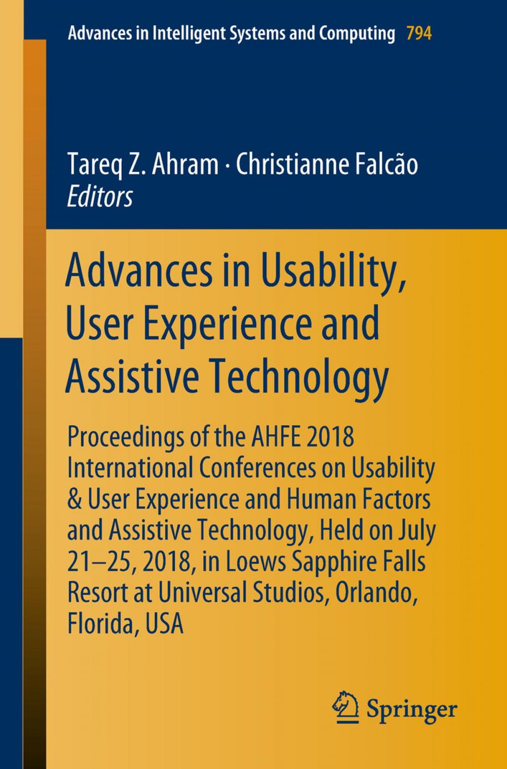 Big bigCover of Advances in Usability, User Experience and Assistive Technology