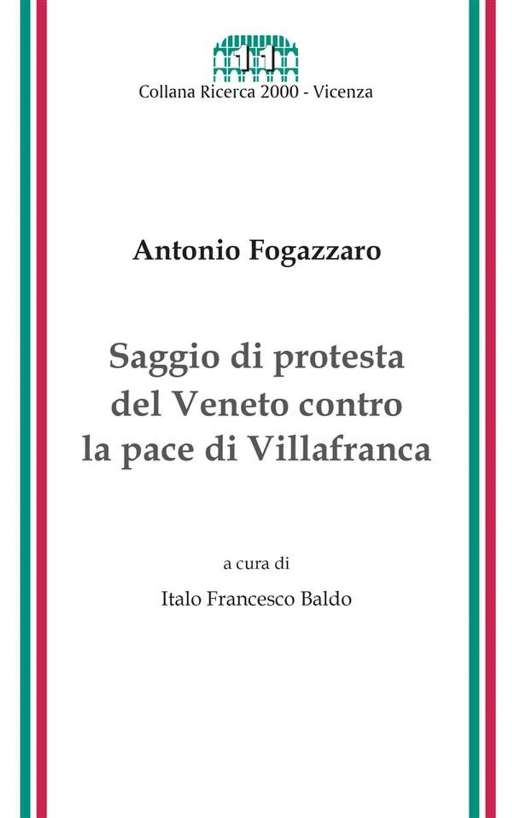 Big bigCover of Saggio di protesta del Veneto contro la pace di Villafranca