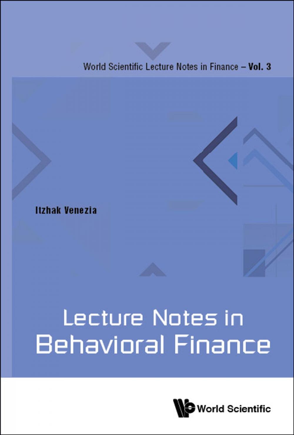 Big bigCover of Lecture Notes in Behavioral Finance