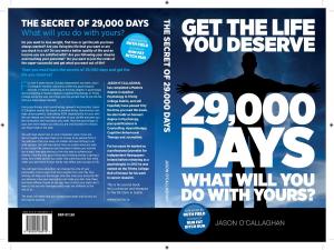 bigCover of the book Get The Life You Deserve -- 29,000 Days -- What Will You Do With Yours? by 