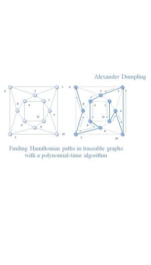 Cover of the book Finding Hamiltonian paths in traceable graphs with a polynomial-time algorithm by Szabó Ervin