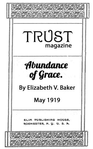 Book cover of Abundance of Grace