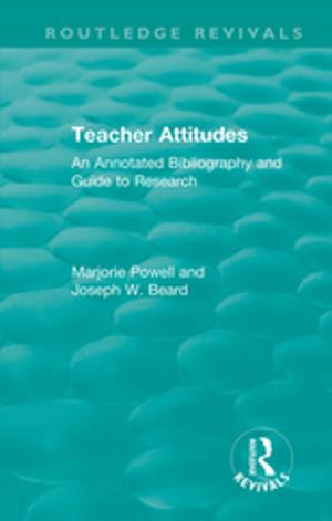 Cover of the book Teacher Attitudes by Cynthia Moss