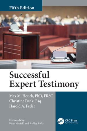 Cover of the book Successful Expert Testimony by Graham Bird