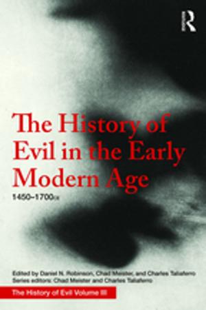 Book cover of The History of Evil in the Early Modern Age