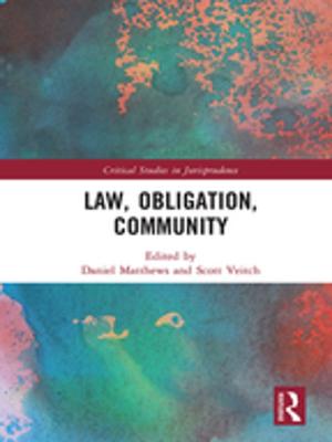Cover of the book Law, Obligation, Community by Allan A. Needell